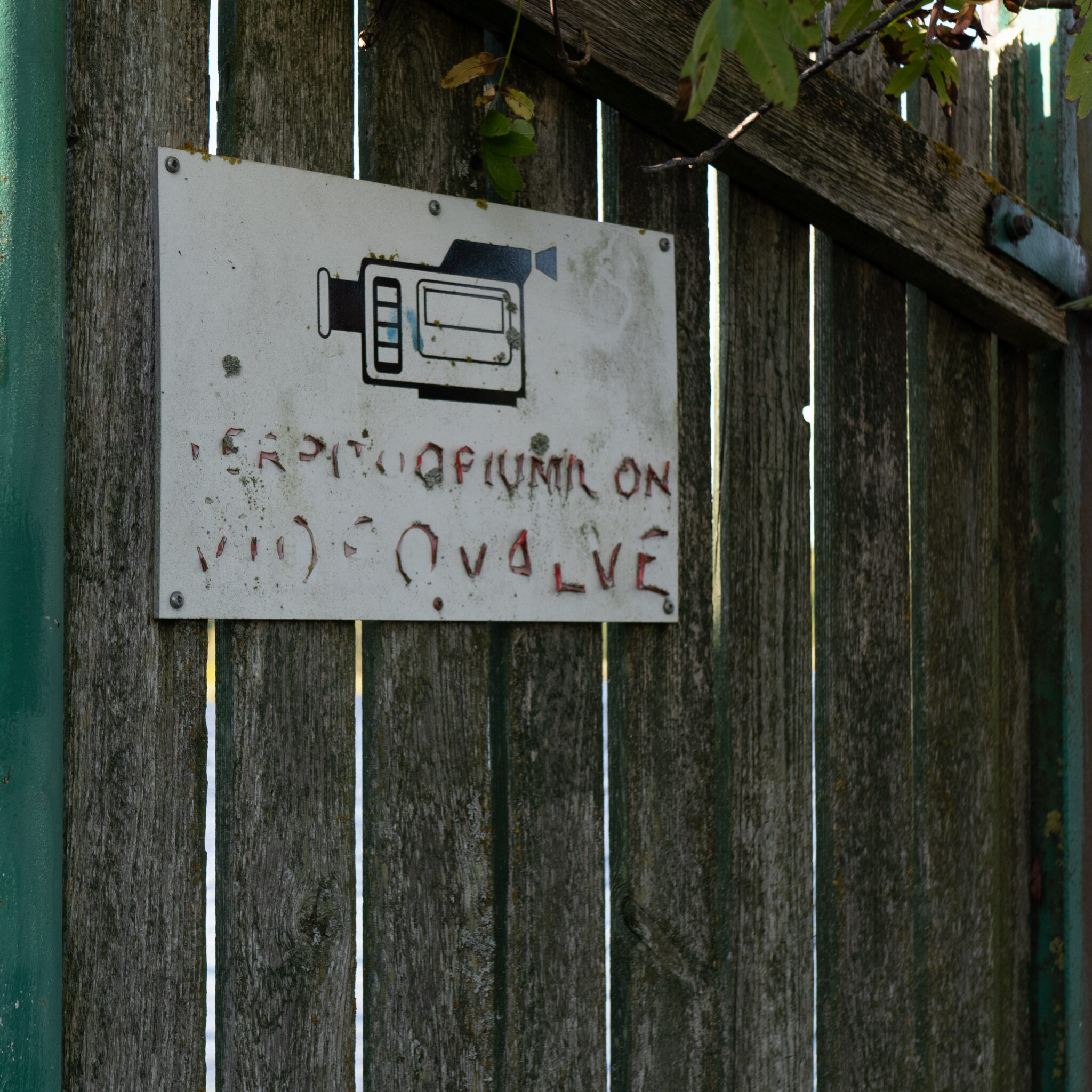 Puitaiaga silt kaamerasümboli ja tekstiga.